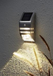 Star Trading Wally Solcellsvägglykta Silver