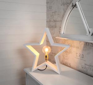 Star Trading Lysekil Trästjärna Vit 48cm
