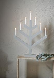 Star Trading Vinga Adventsljusstake 62cm Ljusgrå