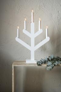 Star Trading Vinga Adventsljusstake 50cm Vit