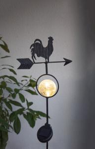 Star Trading Windy Solcellsdekoration Svart 81cm