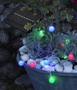 Star Trading Ljusslinga Solcell Multi Globini 4,75m