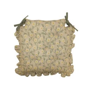 Stolsdyna Redlunds Fanny Med Knytband Beige 40x40cm