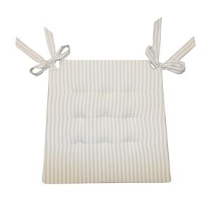 Stolsdyna Anna Redlunds Med Knytband Linnebeige 41x41cm