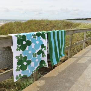 Strandhandduk Grön Redlunds Happy 80x160cm