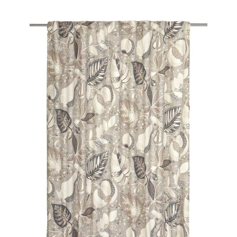 Mönstrad Gardin Beige Svanefors Adam & Eva 2-Pack 145x250cm at lavanille