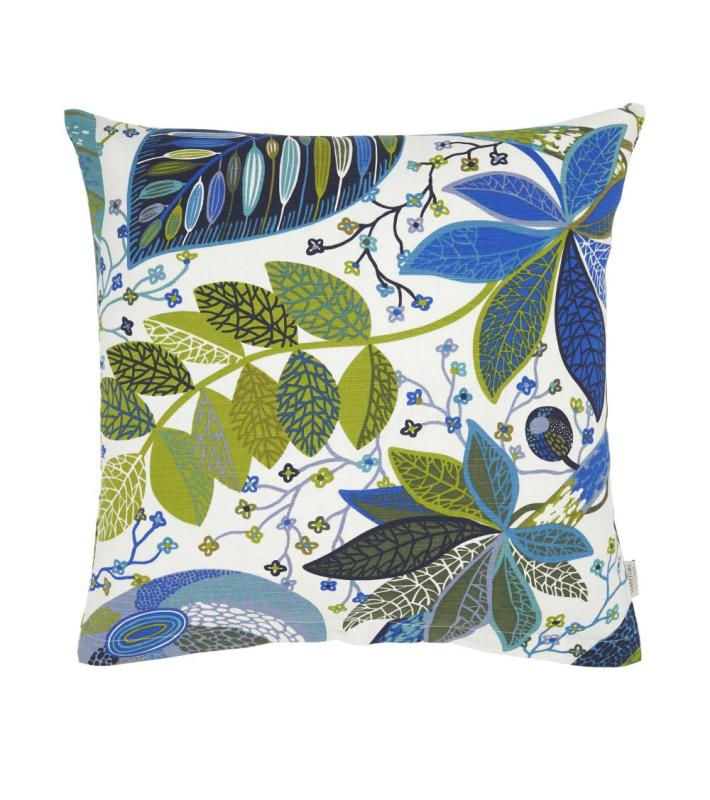 Svanefors A & E Kuddfodral 45x45cm Blå/Grön at lavanille