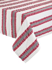 Svanefors Bordsduk Randig Lollo Röd 145x280cm