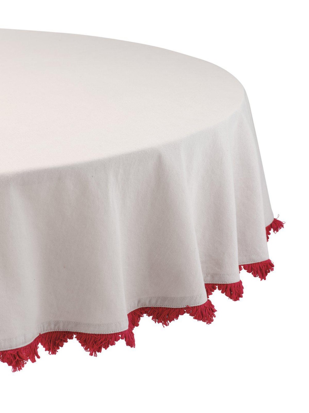 Rund Duk Stine Röd Ø160cm Svanefors-lavanille.com