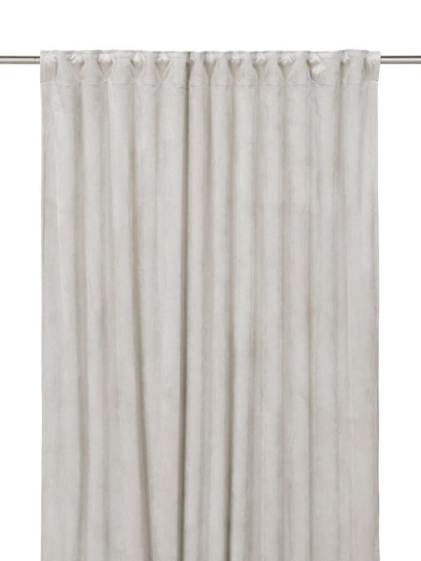 Sammetsgardin Beige Svanefors Elise 2-Pack 135x280cm at lavanille