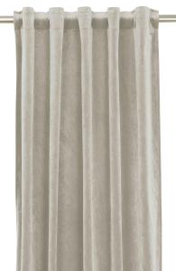 Sammetsgardin Elise Beige 2-Pack 135x320cm Svanefors
