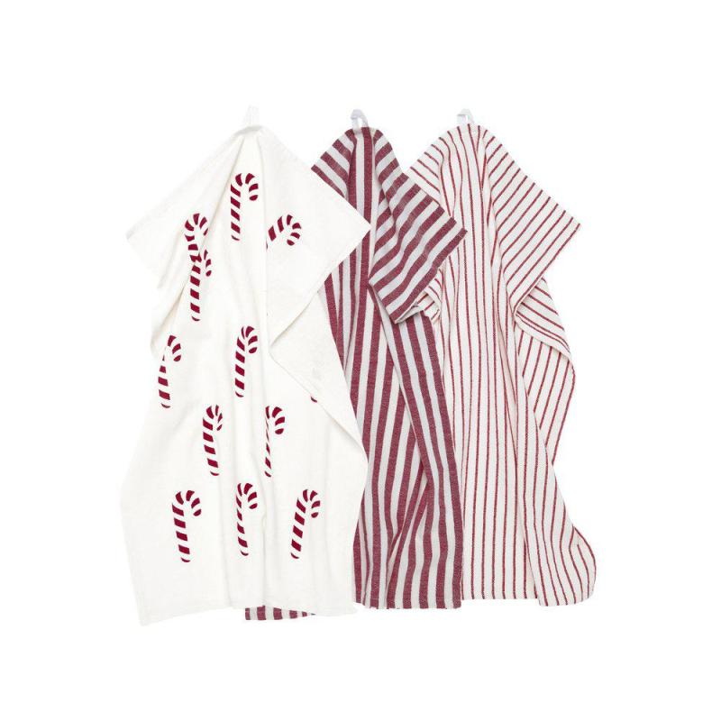 Svanefors Gaby Kökshandduk 3-Pack Röd 47x70cm at lavanille