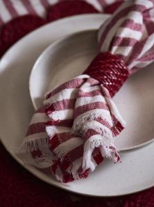 Svanefors Gaby Tygservett Röd 45x45cm