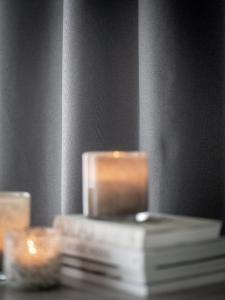 Mörkläggningsgardin Grå 2-Pack Svanefors Jane 140x270cm