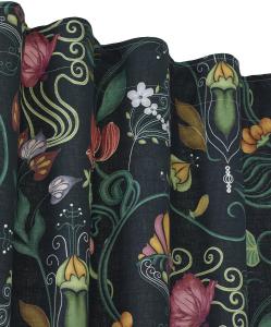 Gardinlängd Svart 1-Pack Svanefors José 135x240cm