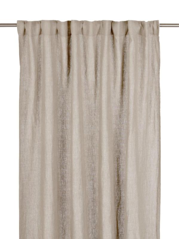 Svanefors Julie Linnegardin 2-Pack Lin/Vit 145x280cm at lavanille