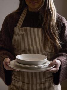 Svanefors Kitty Förkläde Nougat 70x90cm