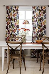 Gardin Röd 2-Pack Svanefors Adam & Eva 145x250cm