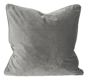 Kuddfodral Sammet Elise 45x45cm Grå Svanefors