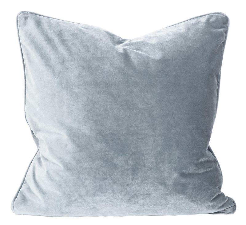 Svanefors Elise Kuddfodral Sammet 45x45cm Ljusblå at lavanille