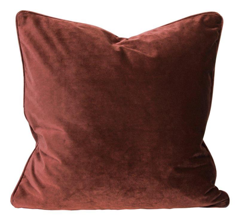 Svanefors Elise Kuddfodral Sammet 45x45cm Rost at lavanille