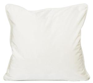 Kuddfodral Sammet Elise 45x45cm Vit Svanefors