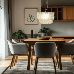 Taklampa Abelone Klar/Silver 47cm Aneta Lighting