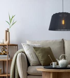 Taklampa Abril Svart 45cm Aneta Lighting