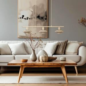 Taklampa Beige 3L Aneta Lighting Epsilon