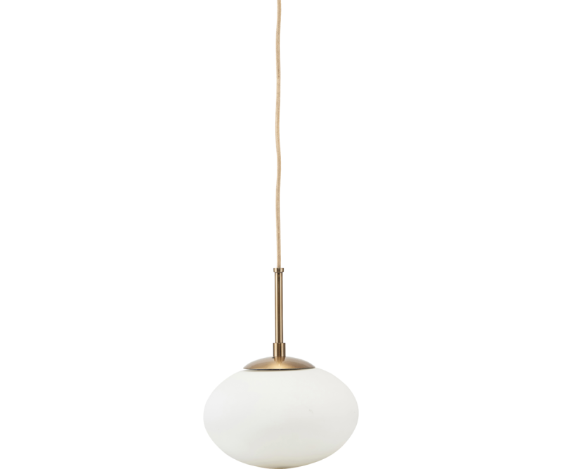 Taklampa Glas Vit House Doctor Opal 22cm at lavanille