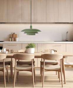 Taklampa Epsilon Grön 45cm Aneta Lighting