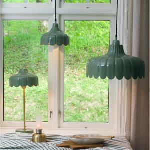 Taklampa Wells Mossgrön 45cm PR Home