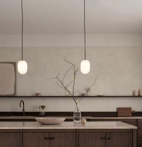 Taklampa Noor Glas Vit 12cm Watt & Veke