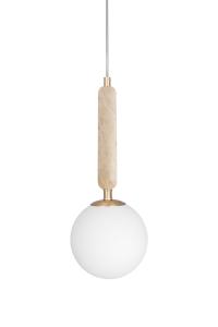 Taklampa Pendel Beige Travertin Globen Lighting Torrano 15cm