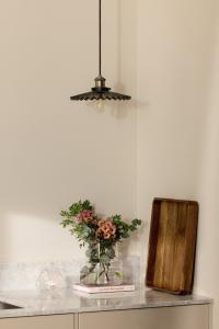 Taklampa Pendel Glas Rökfärgad Globen Lighting Cobbler 25cm