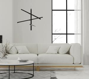 Taklampa Svart Dimbar LED Aneta Lighting Stecco 60cm