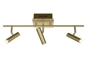 Takspotlight Mässing Rak 3L Aneta Lighting Artic