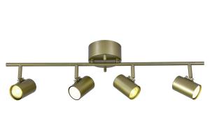 Takspotlight Aneta Lighting Hugin Antikmässing 4L 75cm