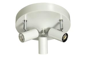 Takspotlight Rund Vit 3L Aneta Lighting Gusto