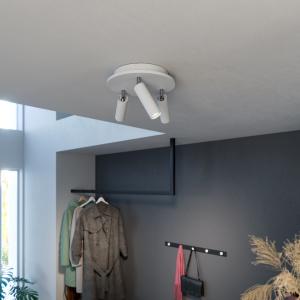 Takspotlight Vit Rund 3L Dimbar Herstal Pipeline 20cm