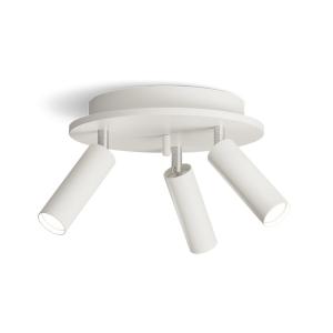 Takspotlight Vit Rund 3L Dimbar Herstal Pipeline 20cm