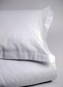 Rutigt Påslakan Vit Check 150x230cm Textilgruppen