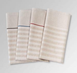 Textilgruppen Handduksservett Halvlinne Blå Bård