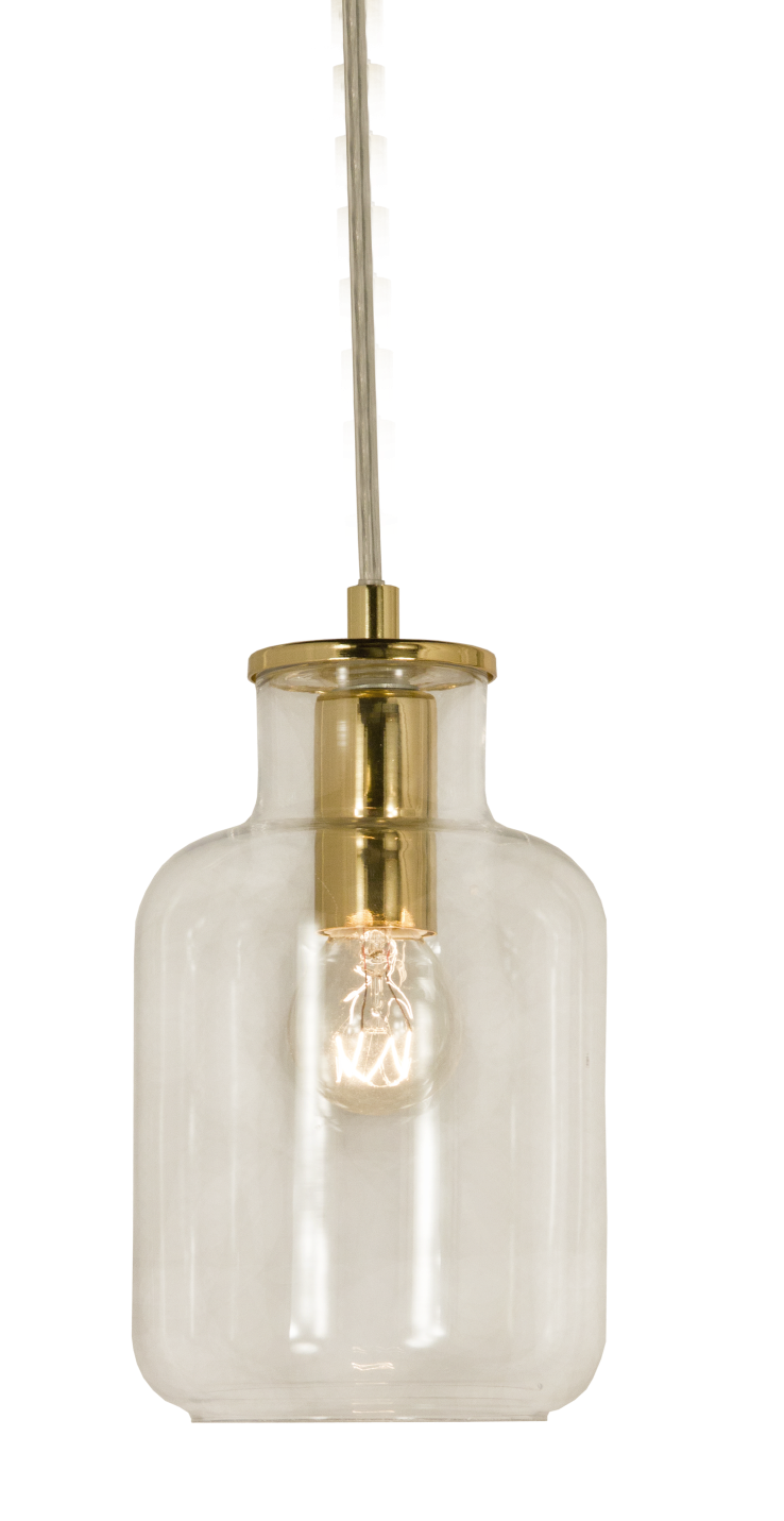 Aneta Lighting Speceri Taklampa Klar/Mässing 22cm