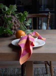 Tygservett Fondaco Amalia Orange/Rosa 45x45cm 6-Pack