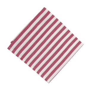 Tygservett Randig Fondaco Svea Cerise 45x45cm 6-Pack