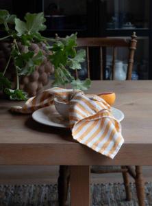 Tygservett Randig Fondaco Svea Orange 45x45cm 6-Pack