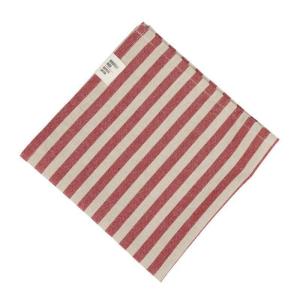 Tygservett Randig Fondaco Svea Röd 45x45cm 6-Pack