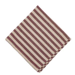 Tygservett Randig Fondaco Svea Vinröd 45x45cm 6-Pack
