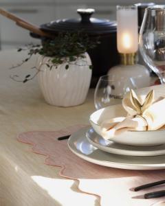 Tygservett Sabina Havregul 45x45cm Svanefors